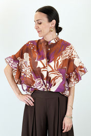 Camicia mezza manica fantasia