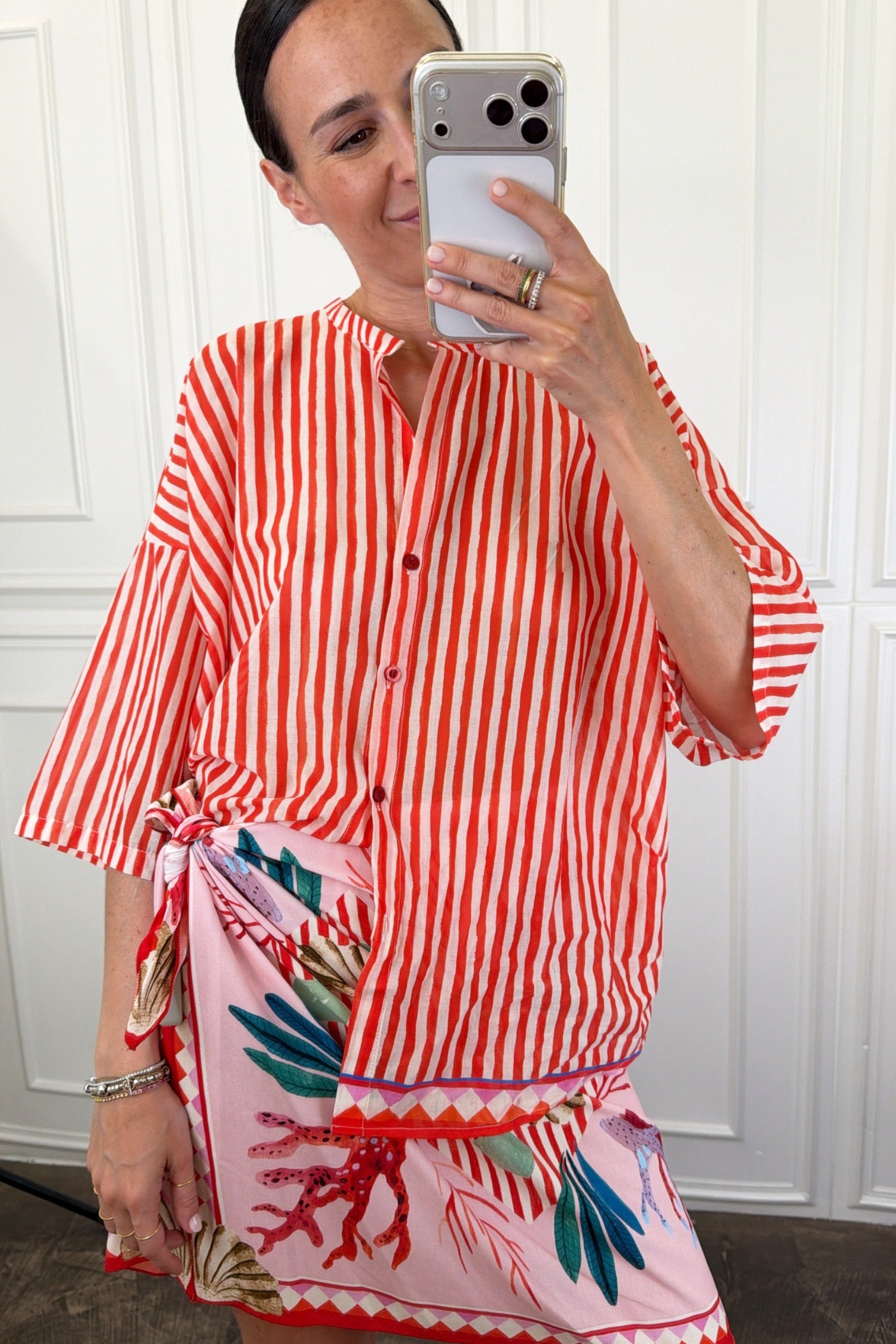 Camicia coreana righe