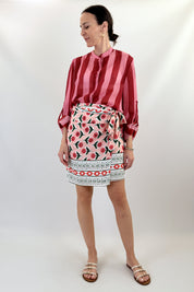 Camicia coreana maxi righe
