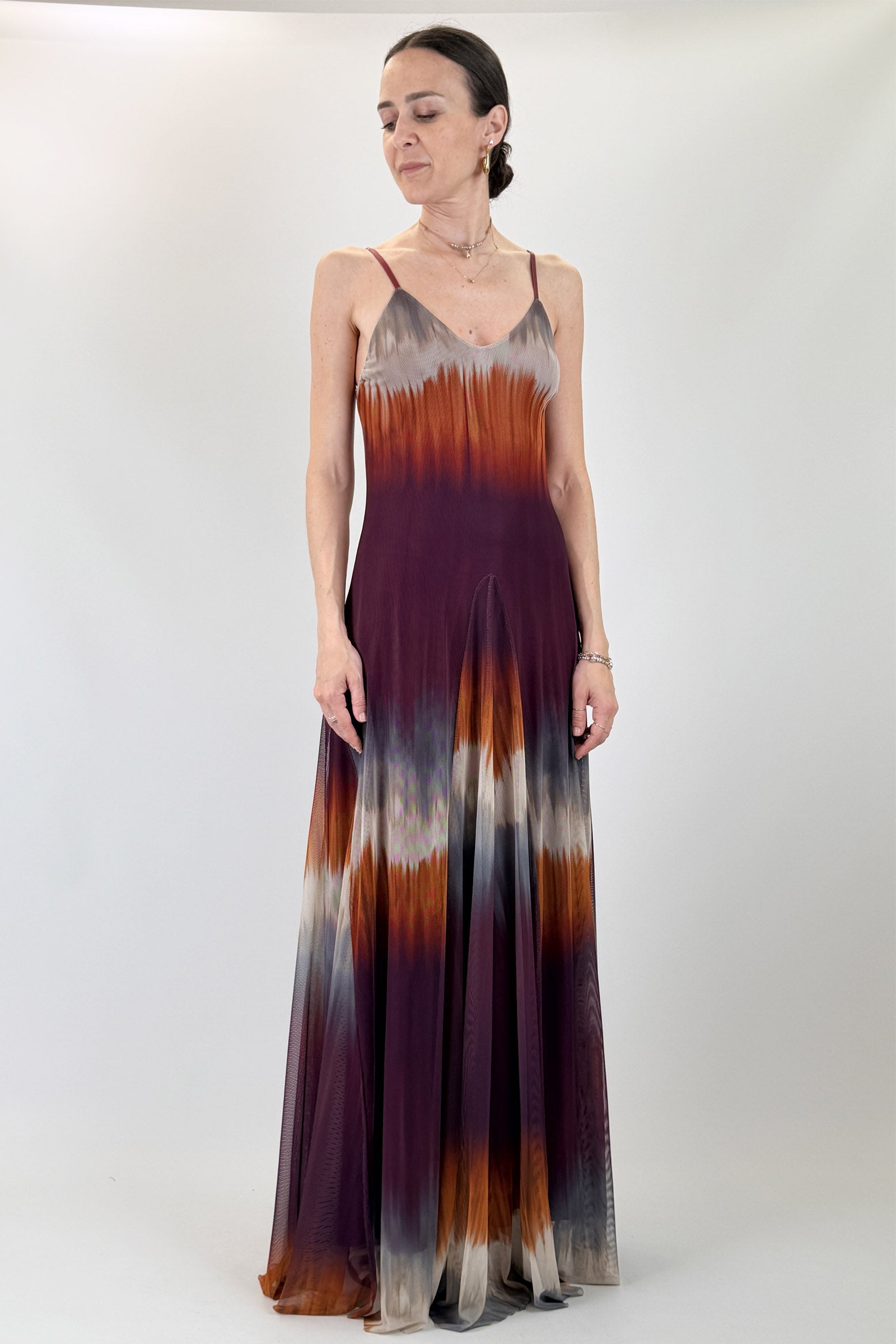 Abito tulle tie-dye