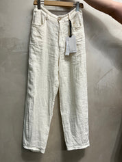 Pantalone balloon lino