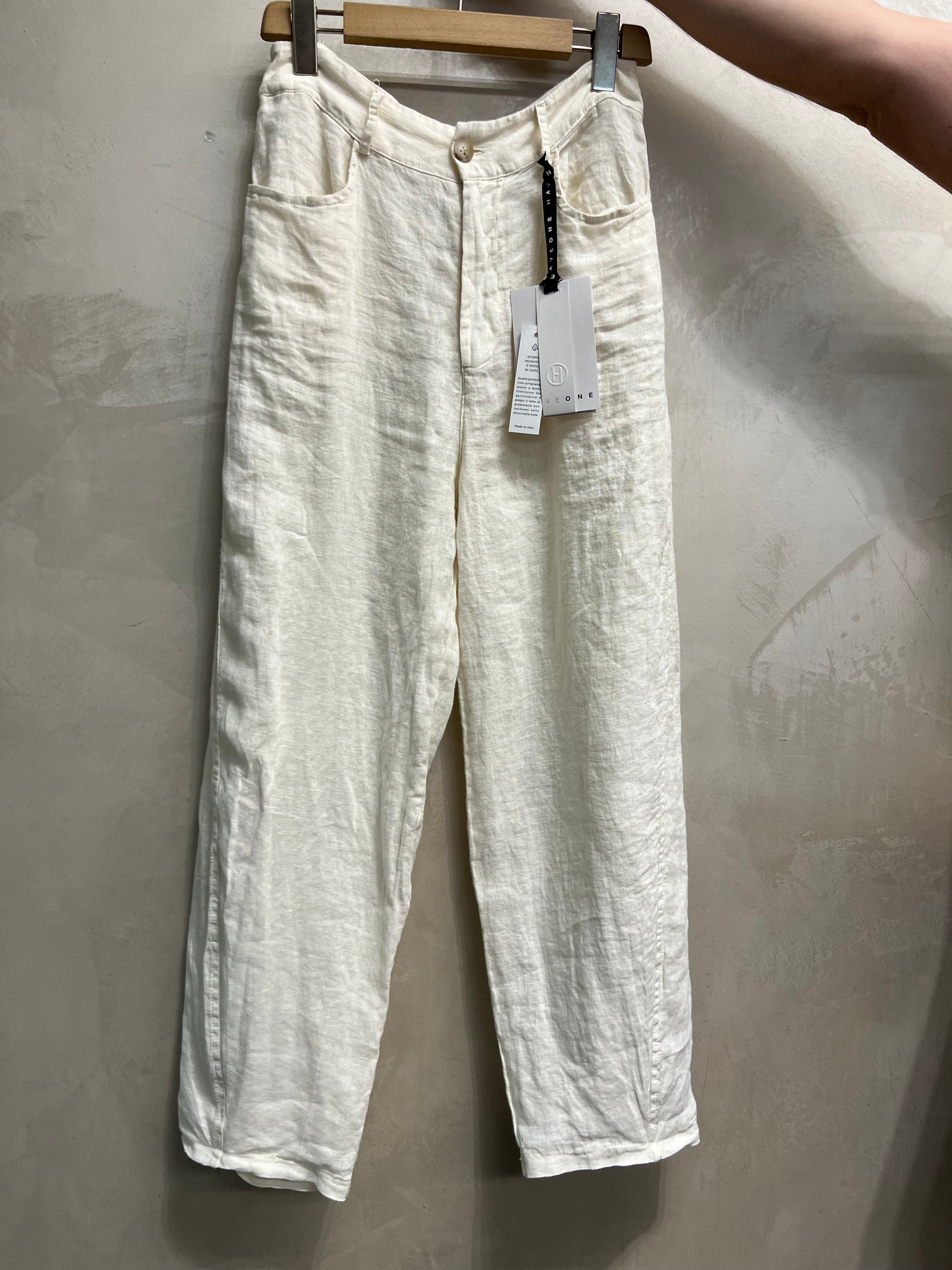 Pantalone balloon lino