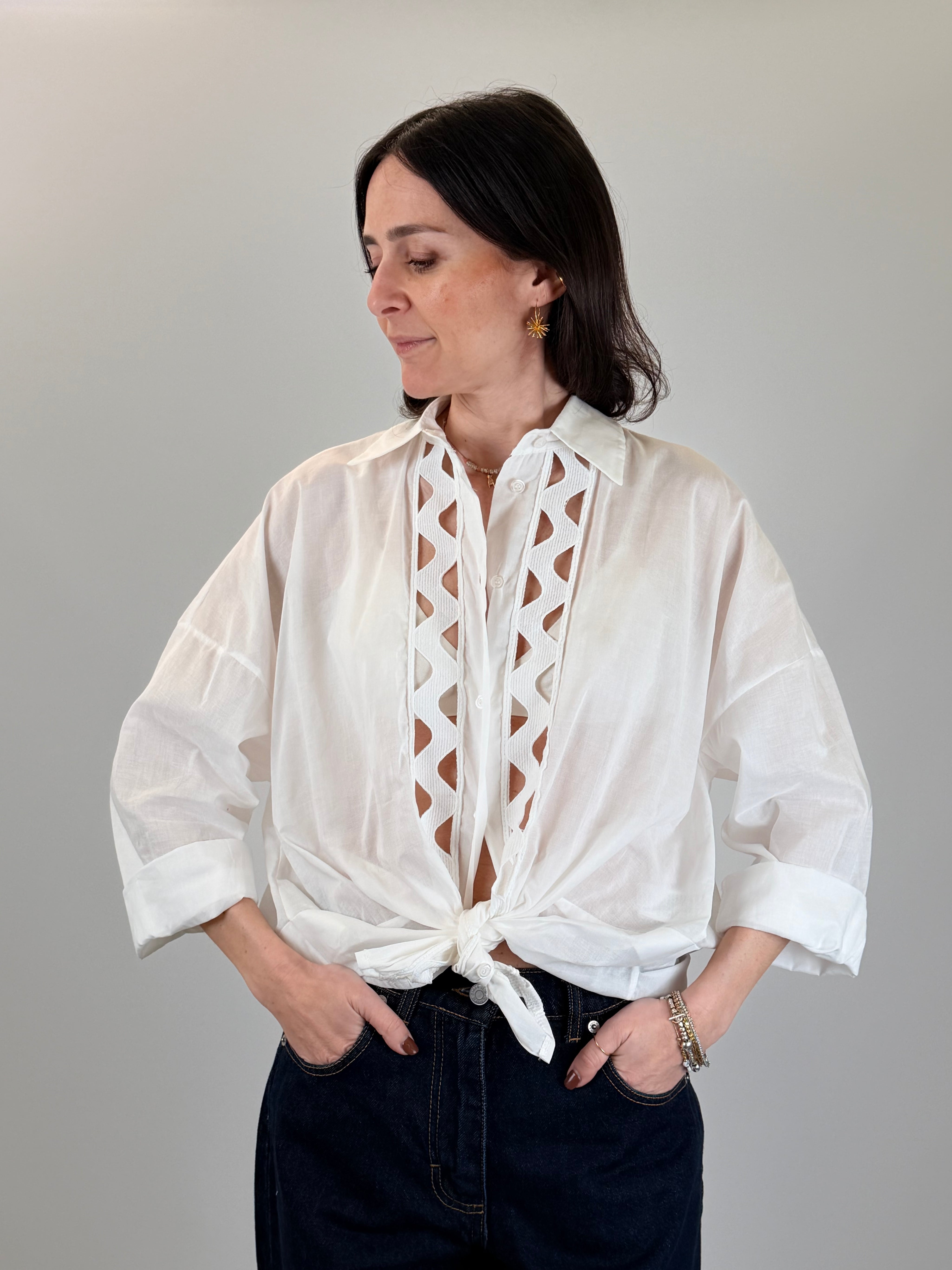 Camicia con passamaneria