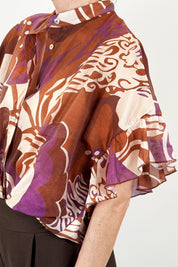 Camicia mezza manica fantasia