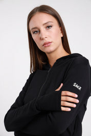 Felpa crop con zip DAYTRHU