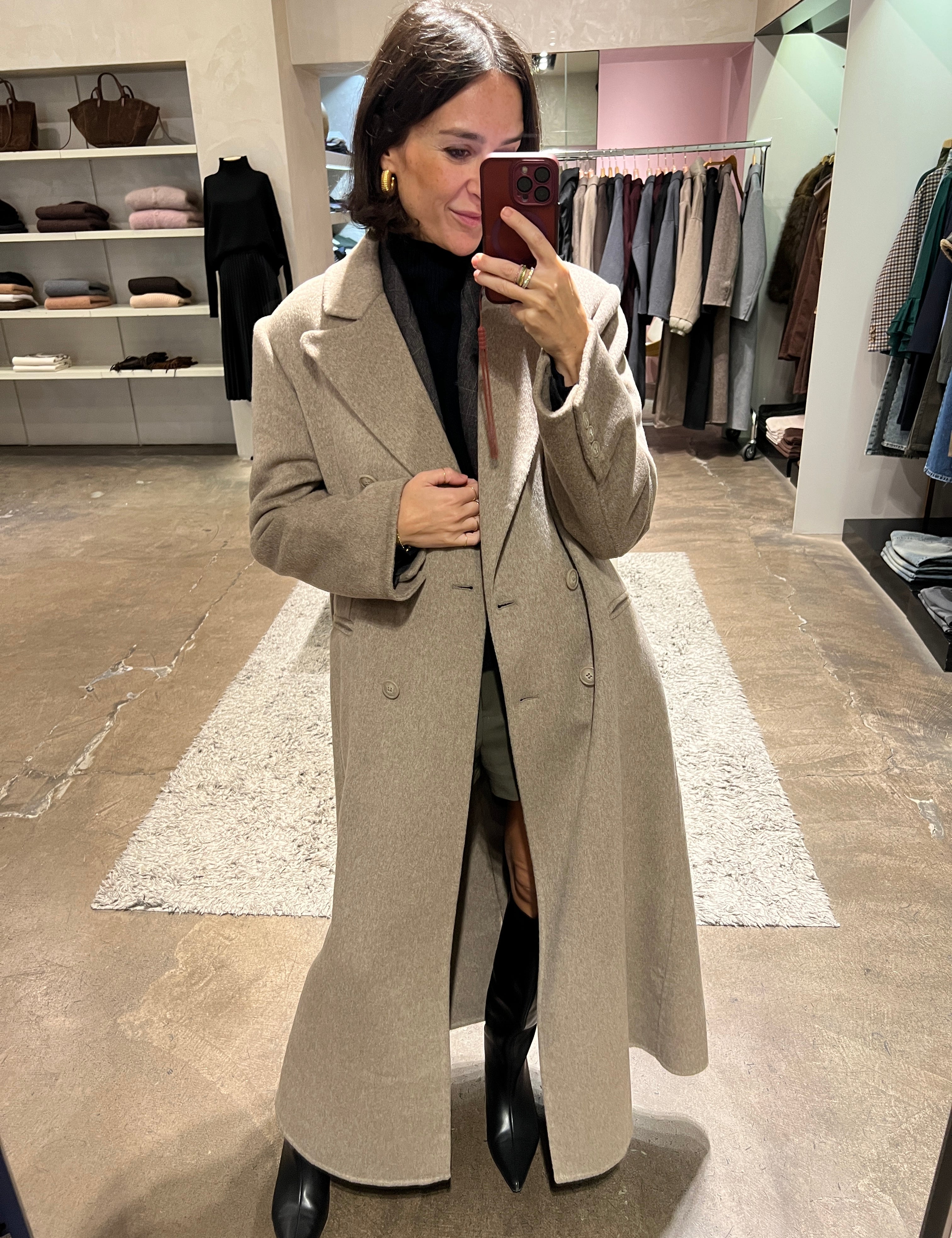 Cappotto over cintura+spalline