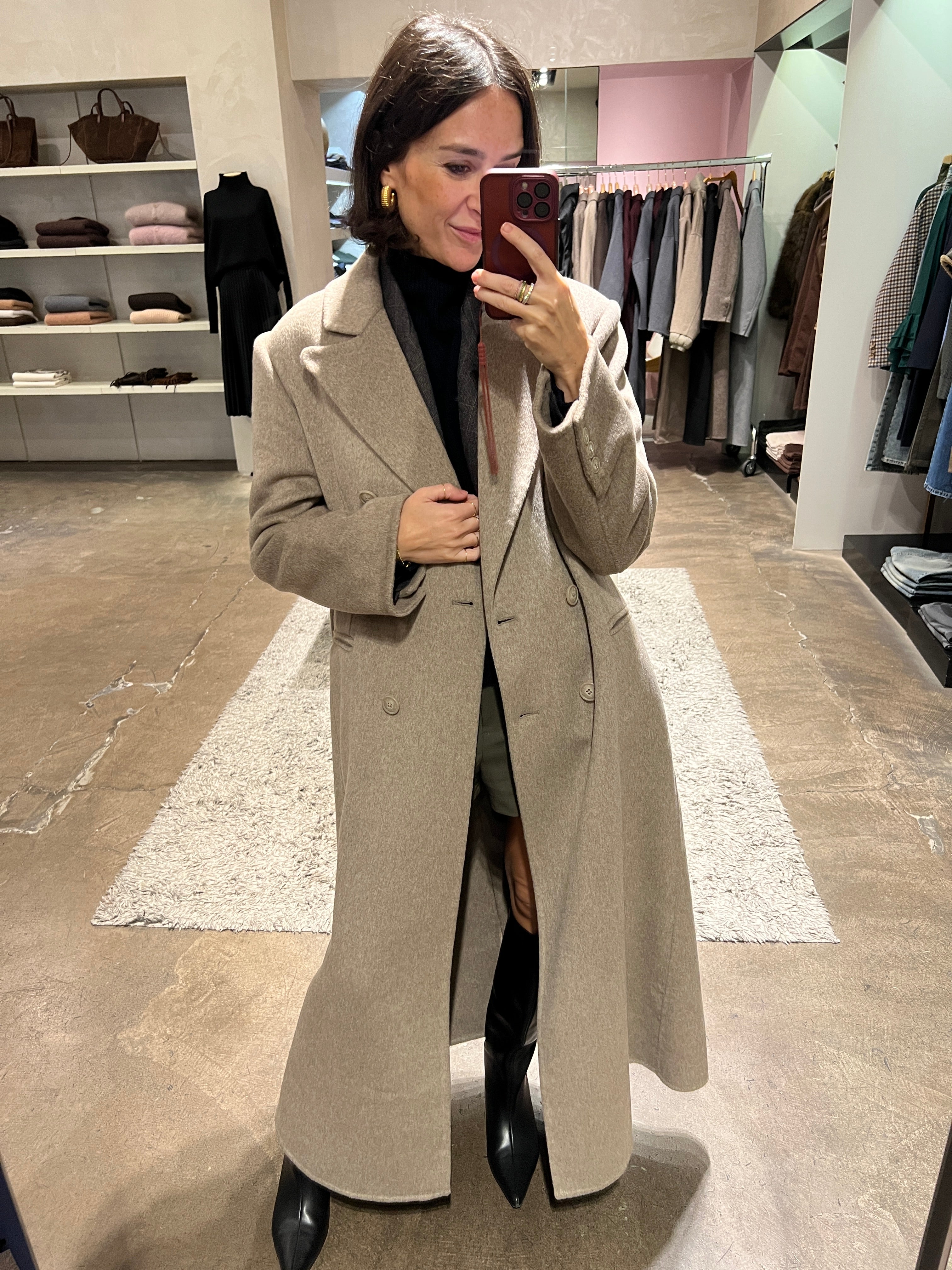 Cappotto over cintura+spalline