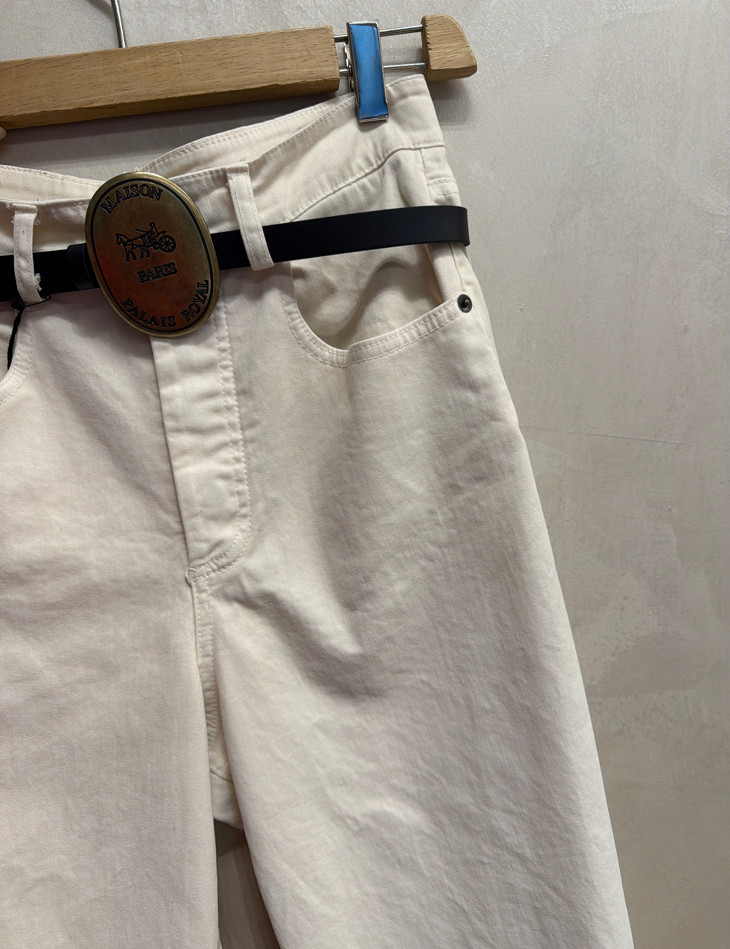 Pantalone cotone con cintura