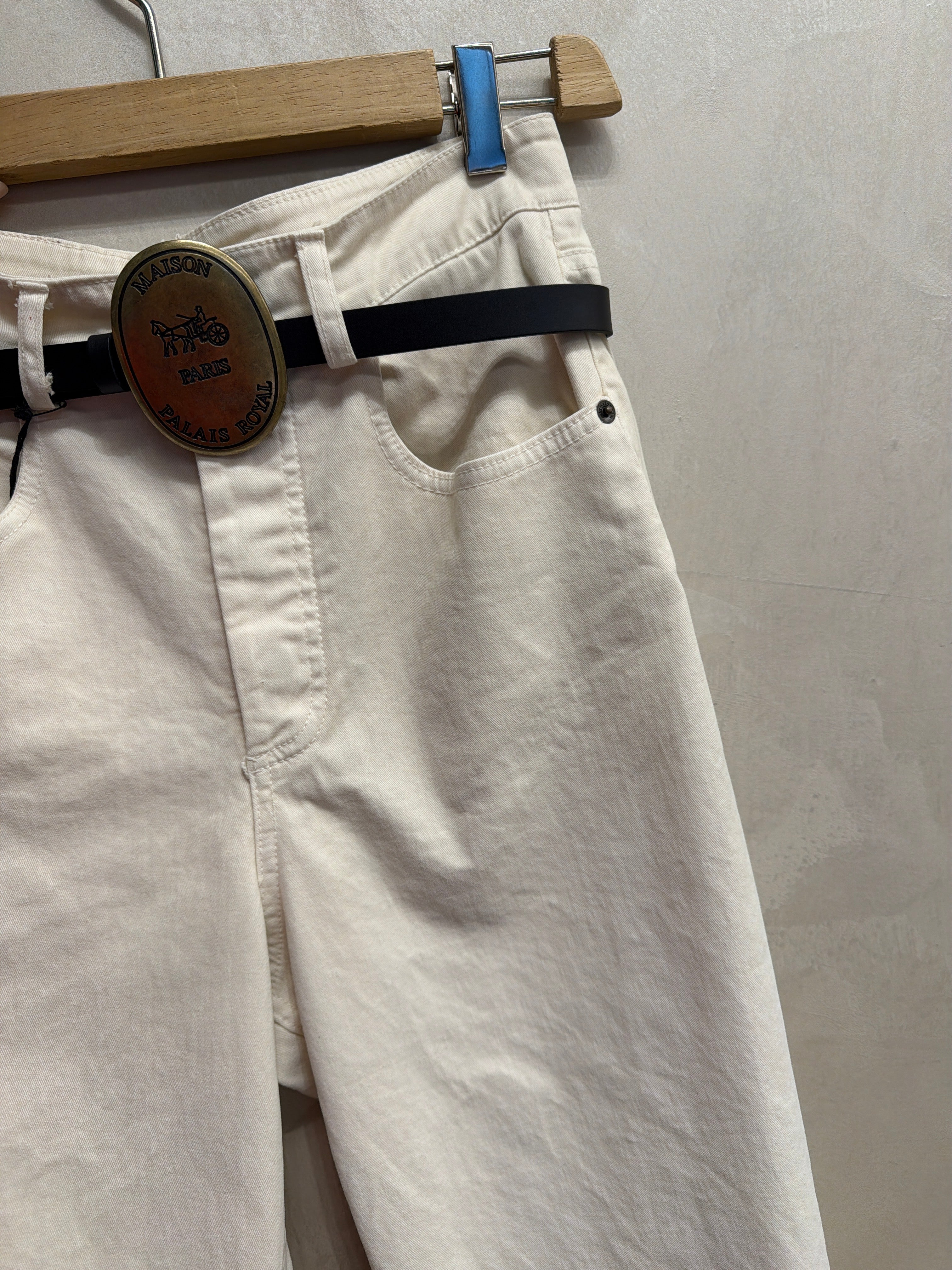 Pantalone cotone con cintura