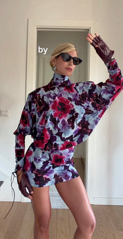 Mini dress fiori