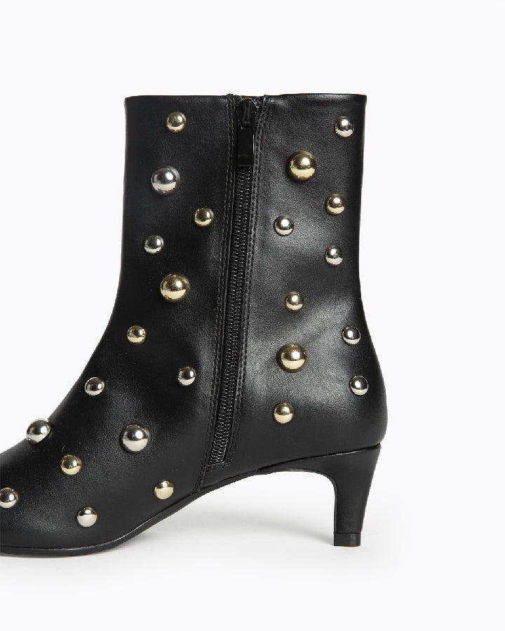 Stivaletto kitten studded