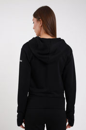 Felpa crop con zip DAYTRHU