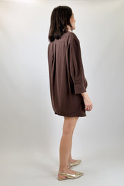 Camicia cupro manica 3/4