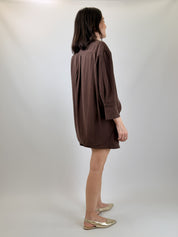 Camicia cupro manica 3/4