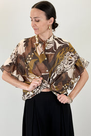 Camicia mezza manica fantasia