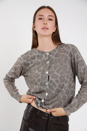 Cardigan maculato