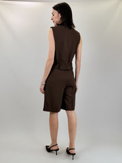 Gilet misto lino