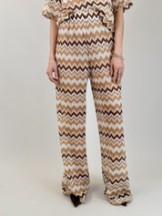 Pantalone zigzag fantasia