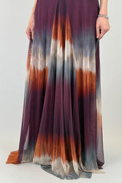 Abito tulle tie-dye