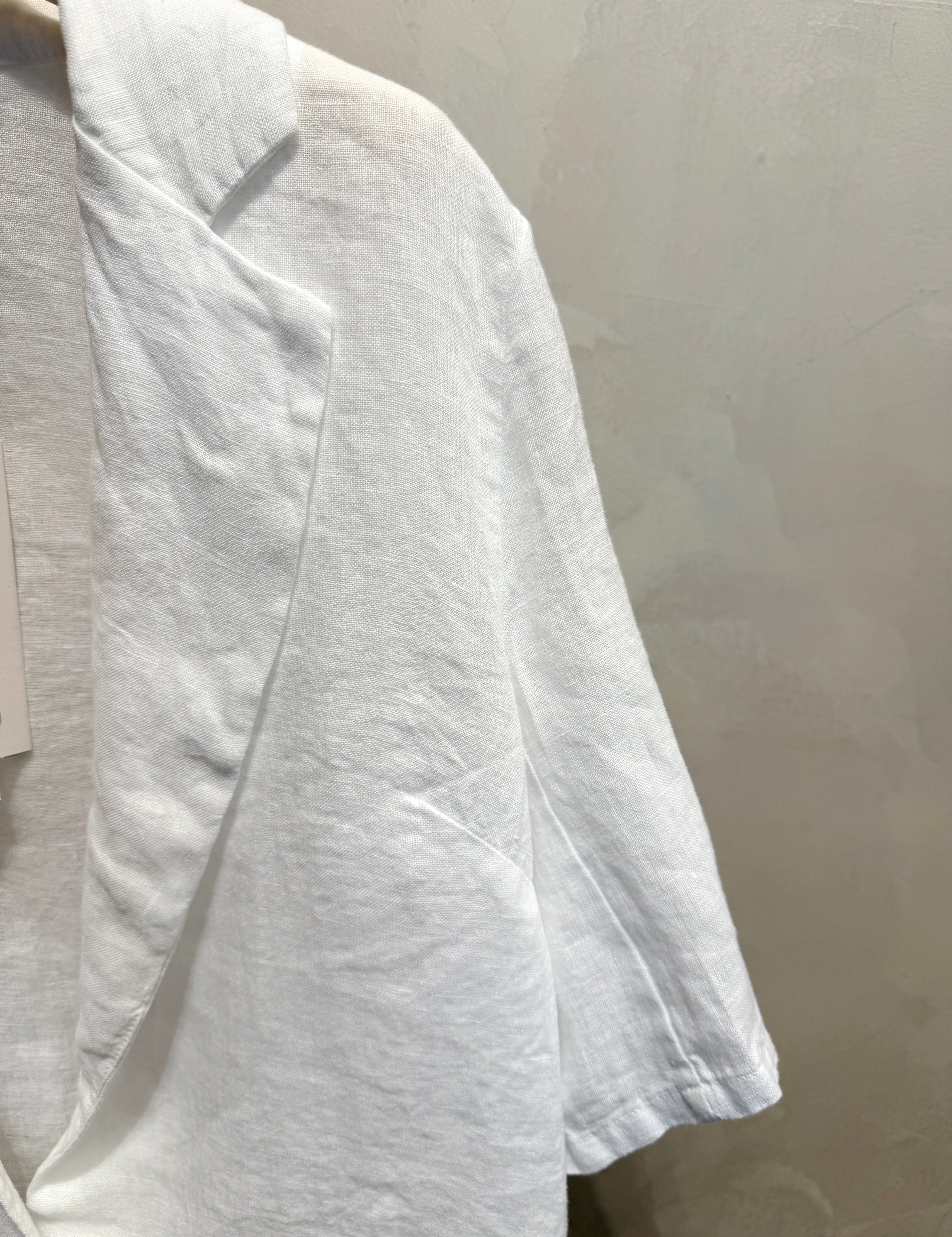 Giacca lino manica corta