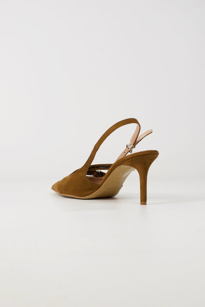 Slingback 3 fibbie suede