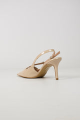 Slingback 3 fibbie vernice