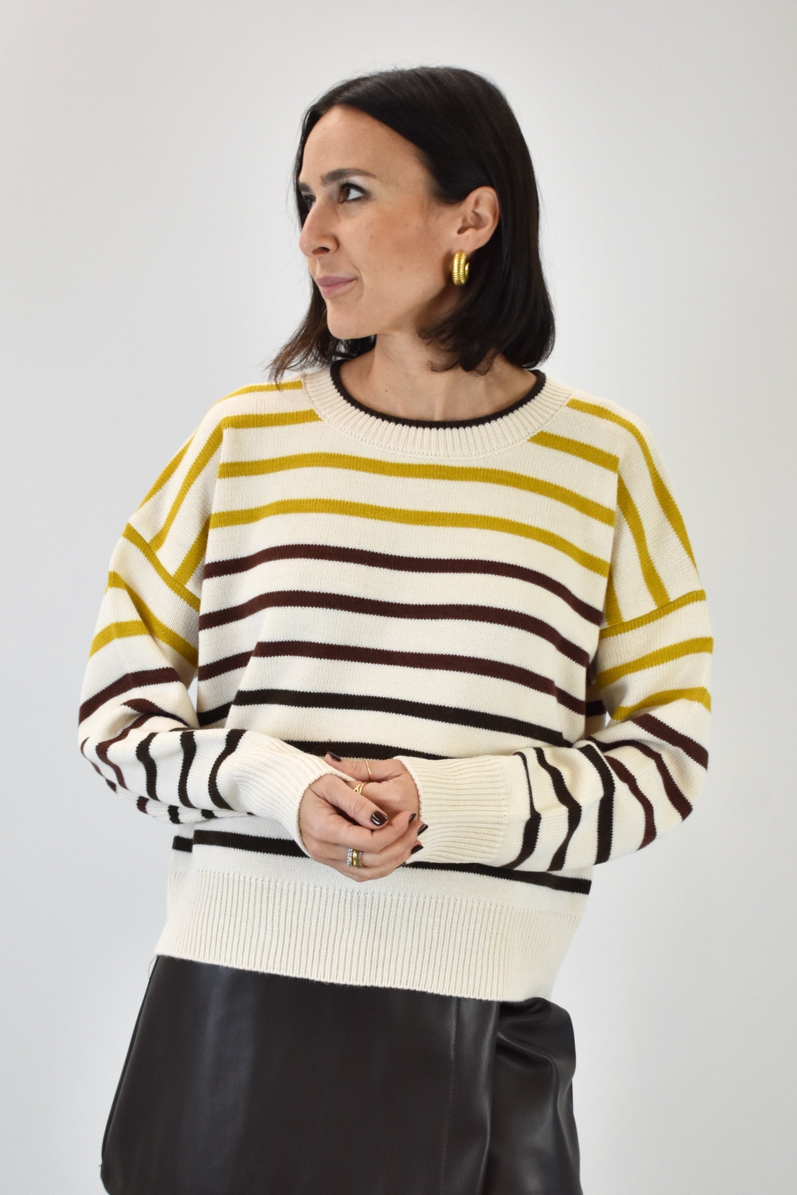 Maglia righe multicolor