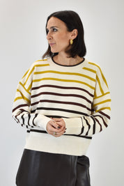 Maglia righe multicolor