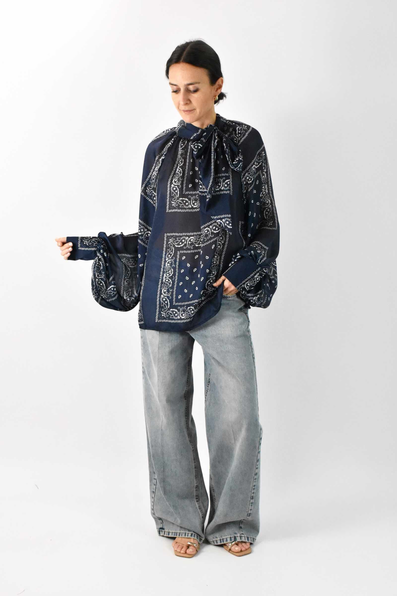 Camicia bandana con fiocco