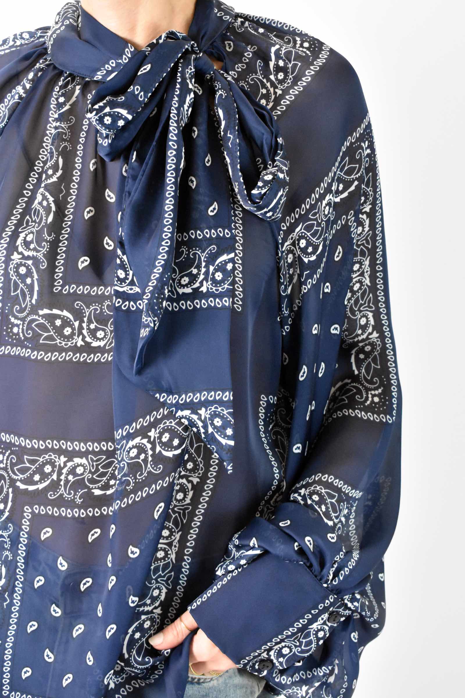 Camicia bandana con fiocco