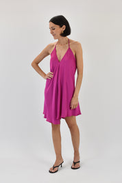 Mini dress raso