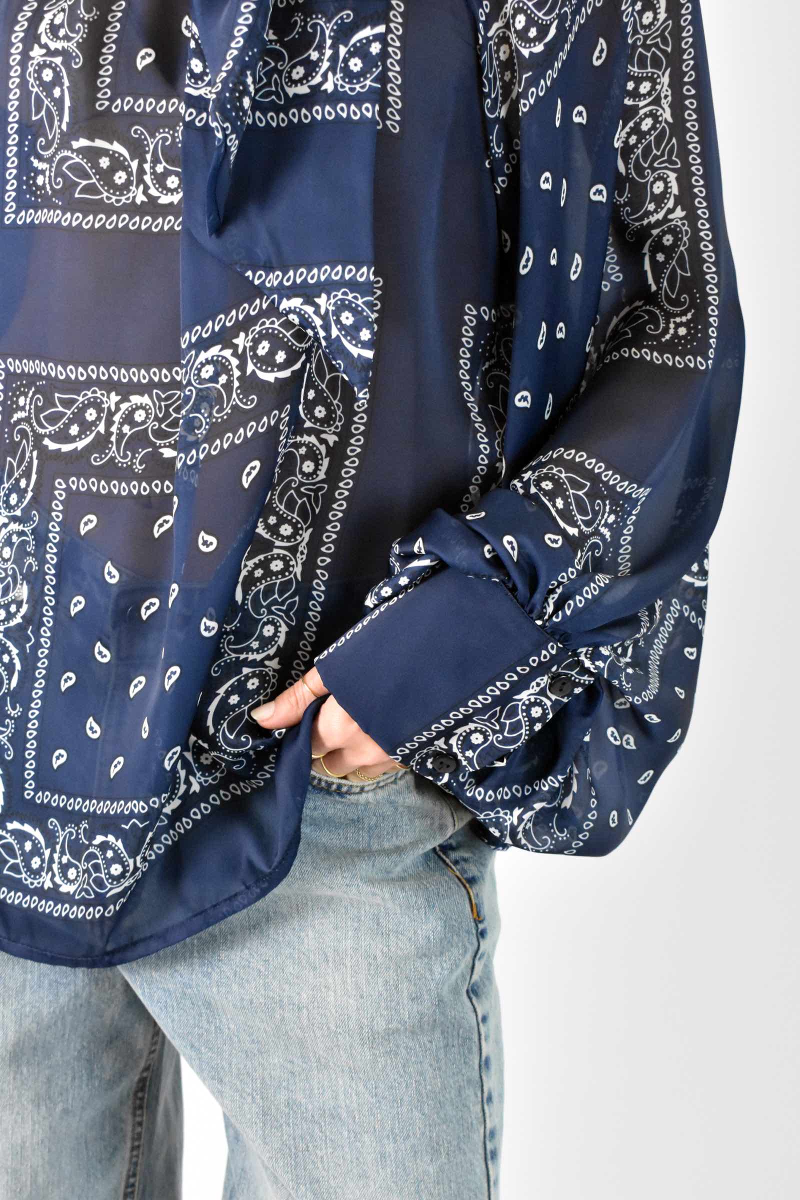 Camicia bandana con fiocco