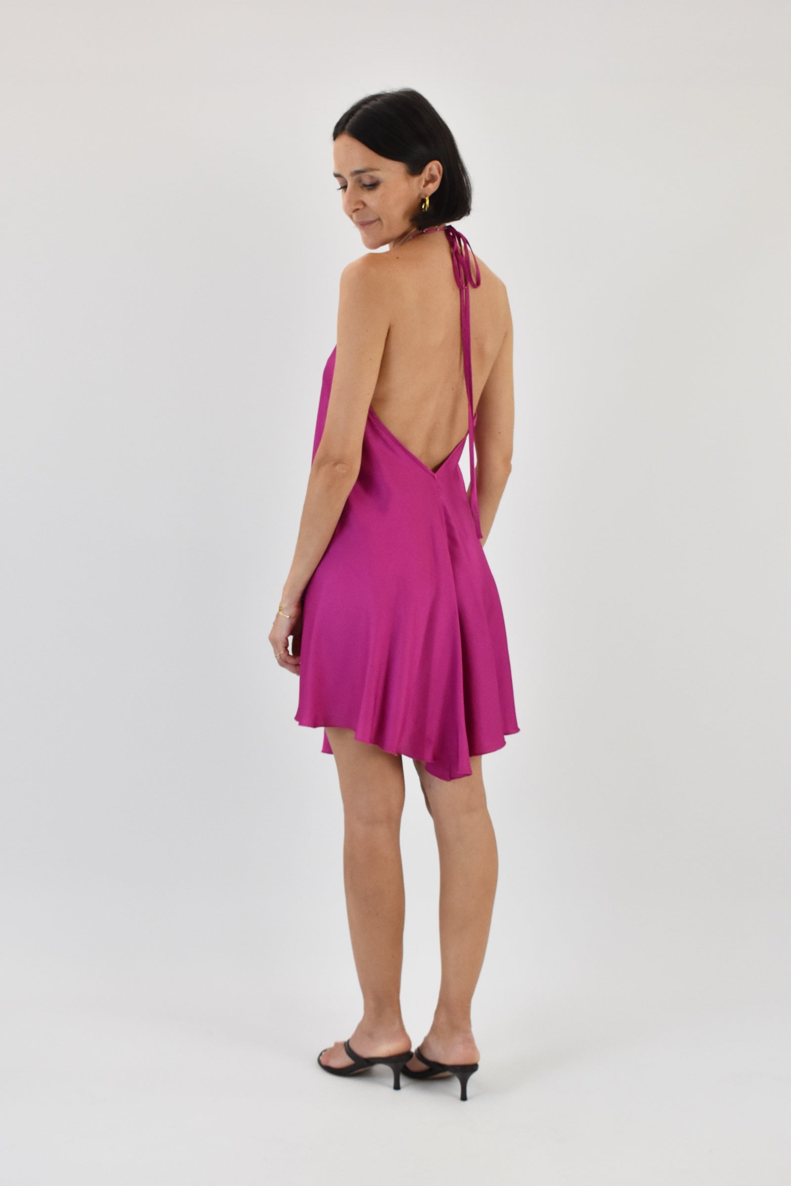 Mini dress raso