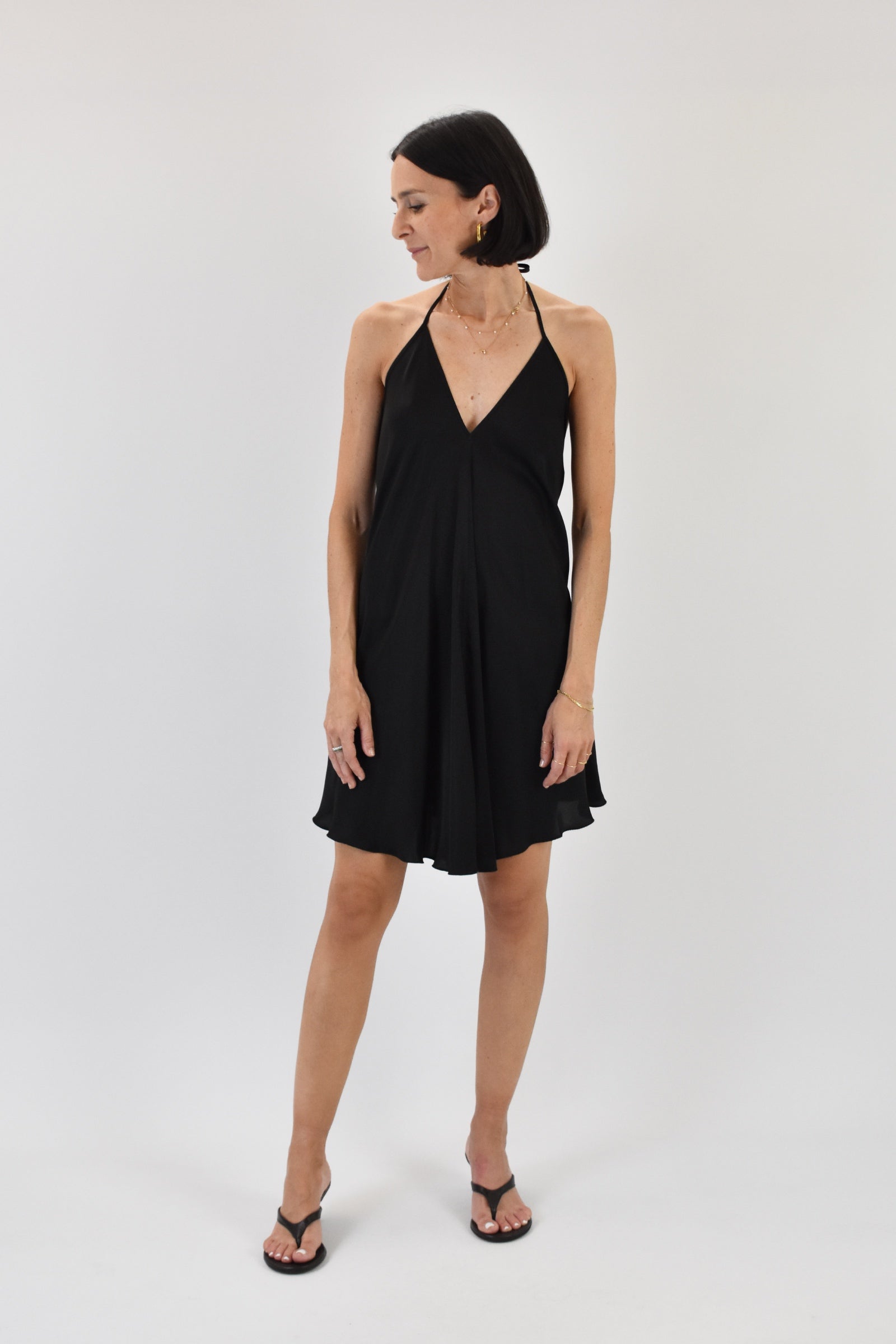 Mini dress raso