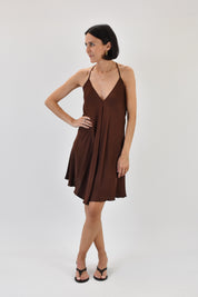 Mini dress raso