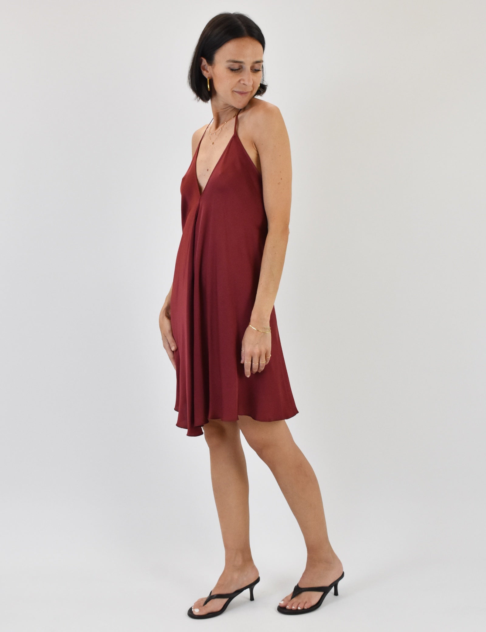 Mini dress raso
