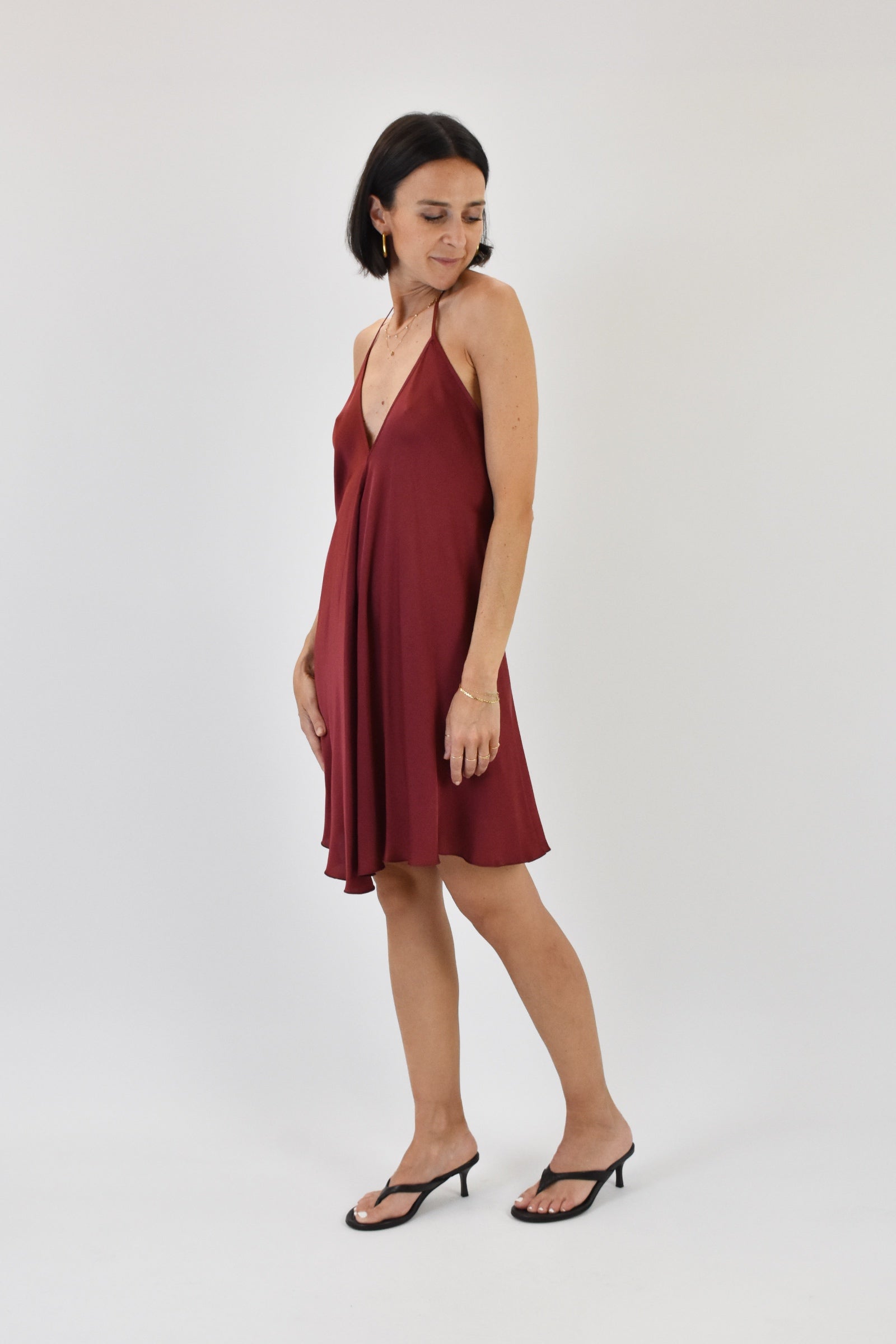 Mini dress raso