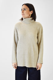 Maximaglia collo alto spalline