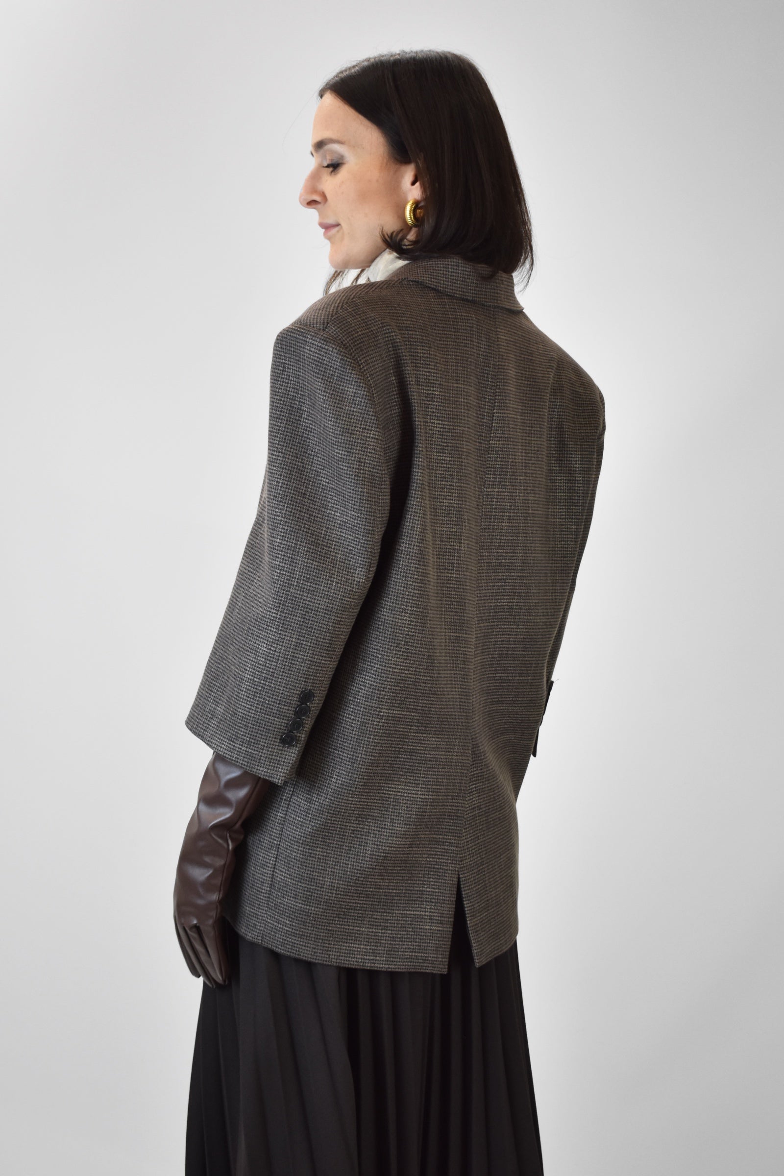 Giacca doppiopetto con guanti