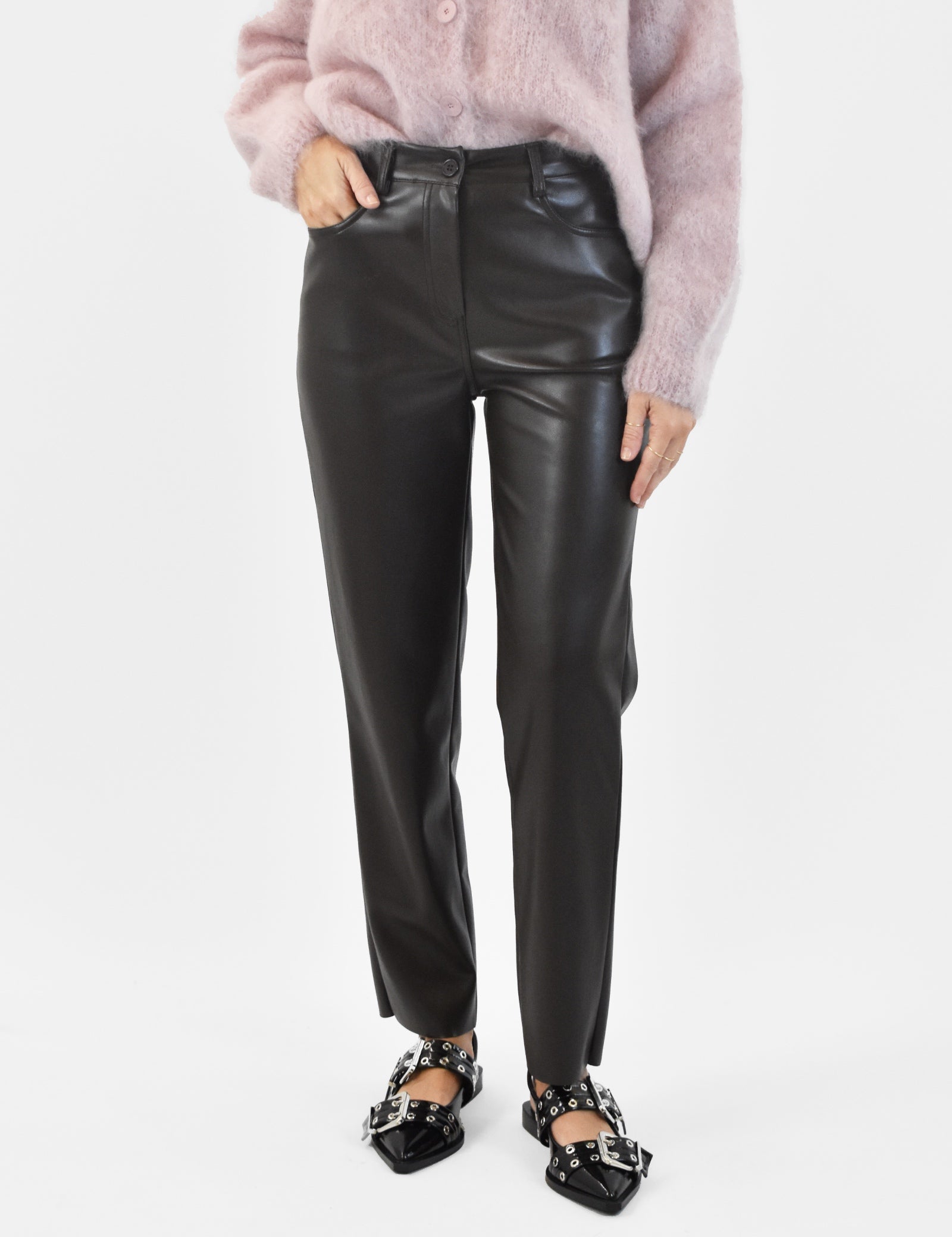 Pantalone ecopelle sigaretta