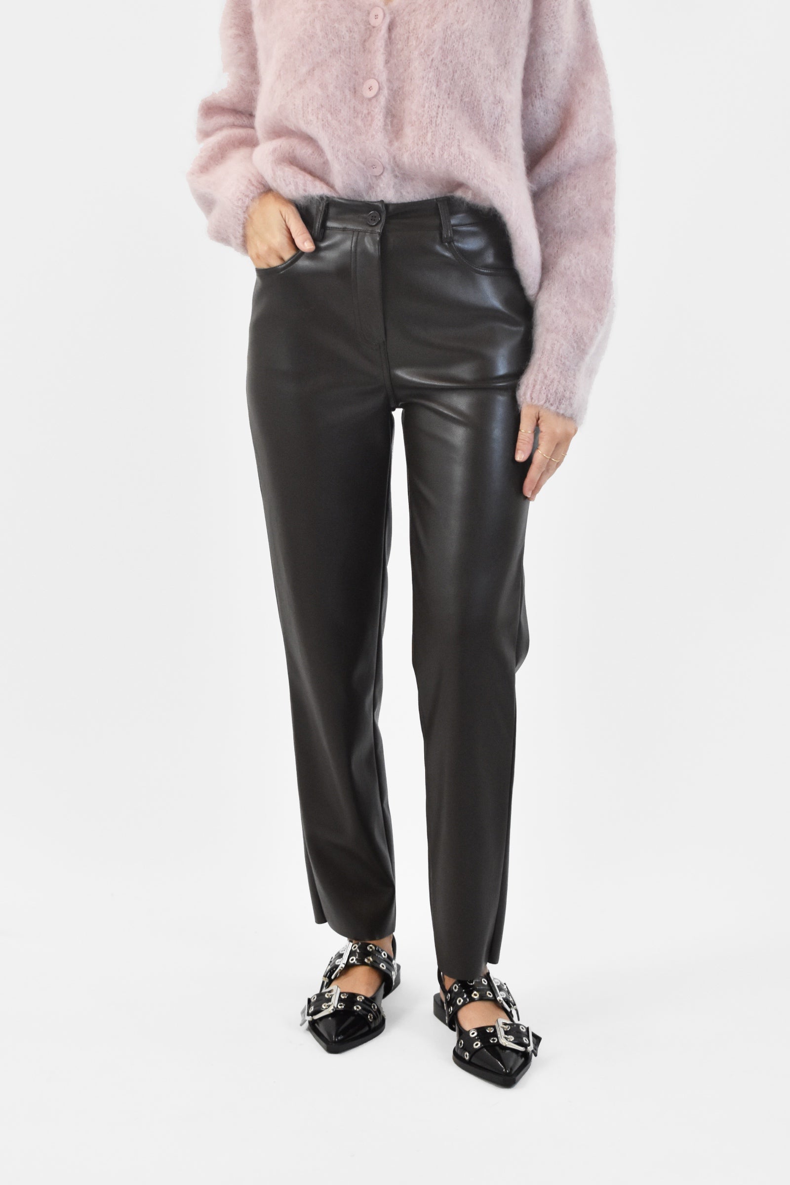 Pantalone ecopelle sigaretta