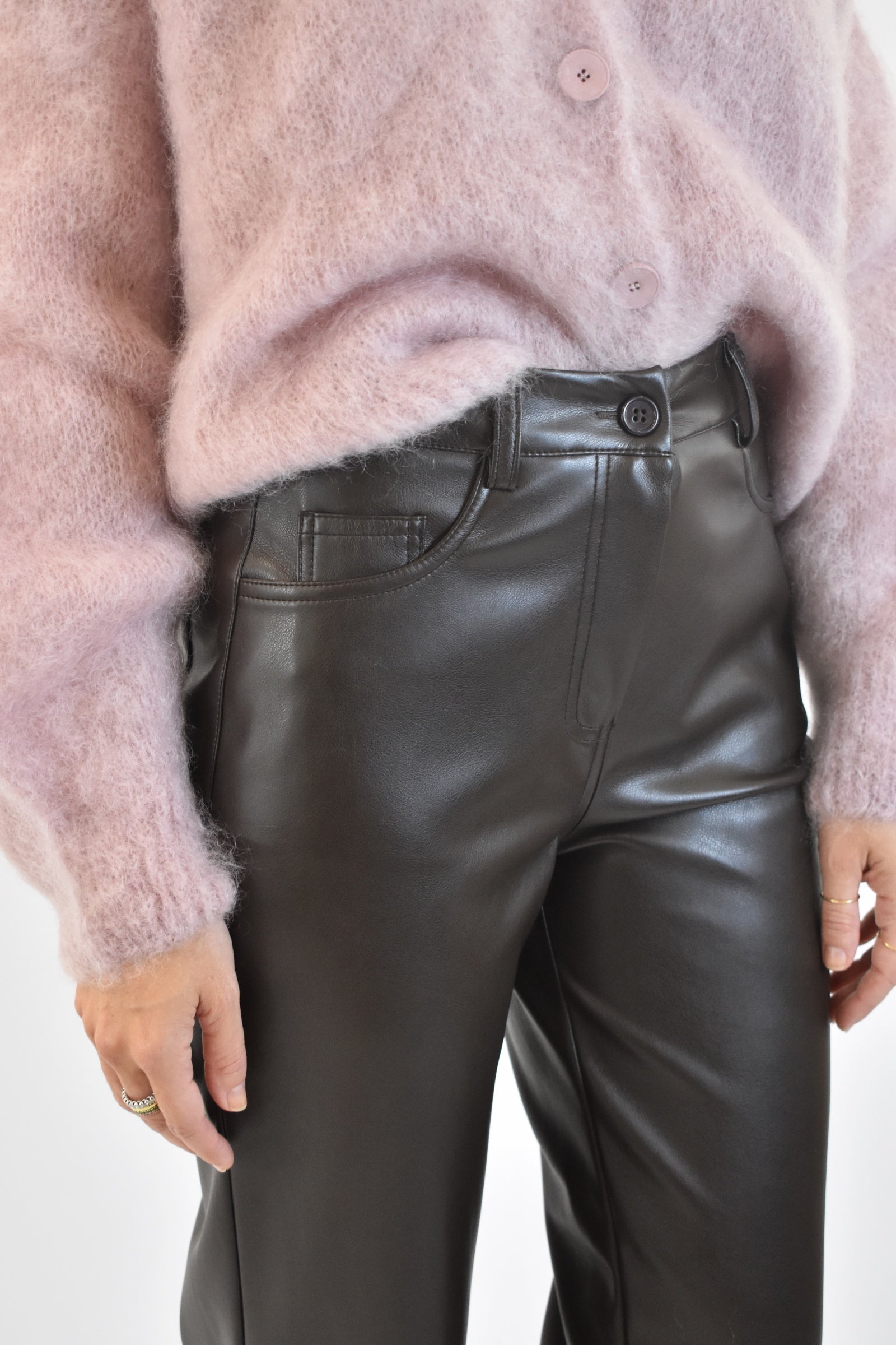 Pantalone ecopelle sigaretta