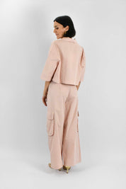 Cargo wide leg con cintura