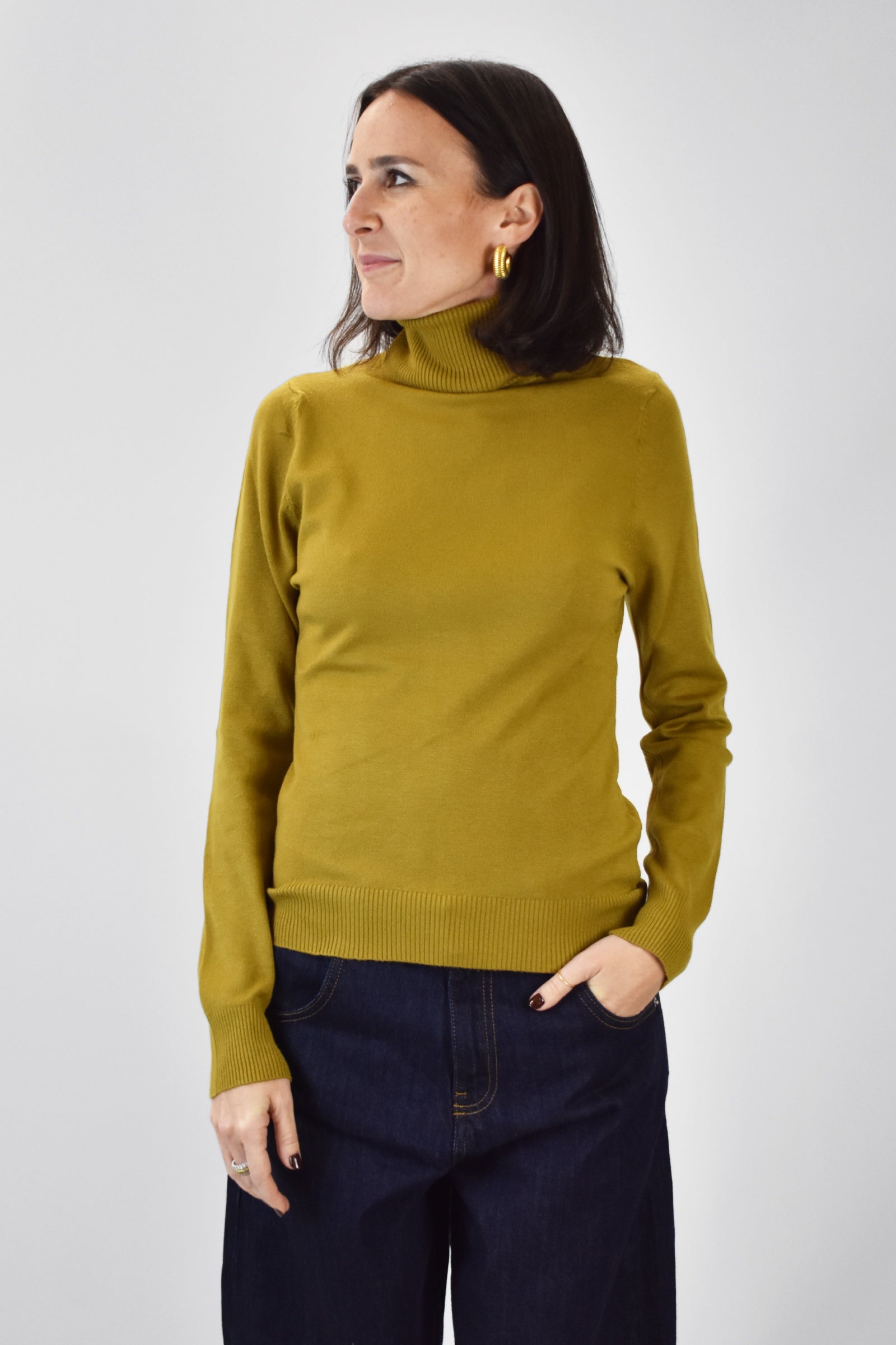 Maglia collo alto ciclista