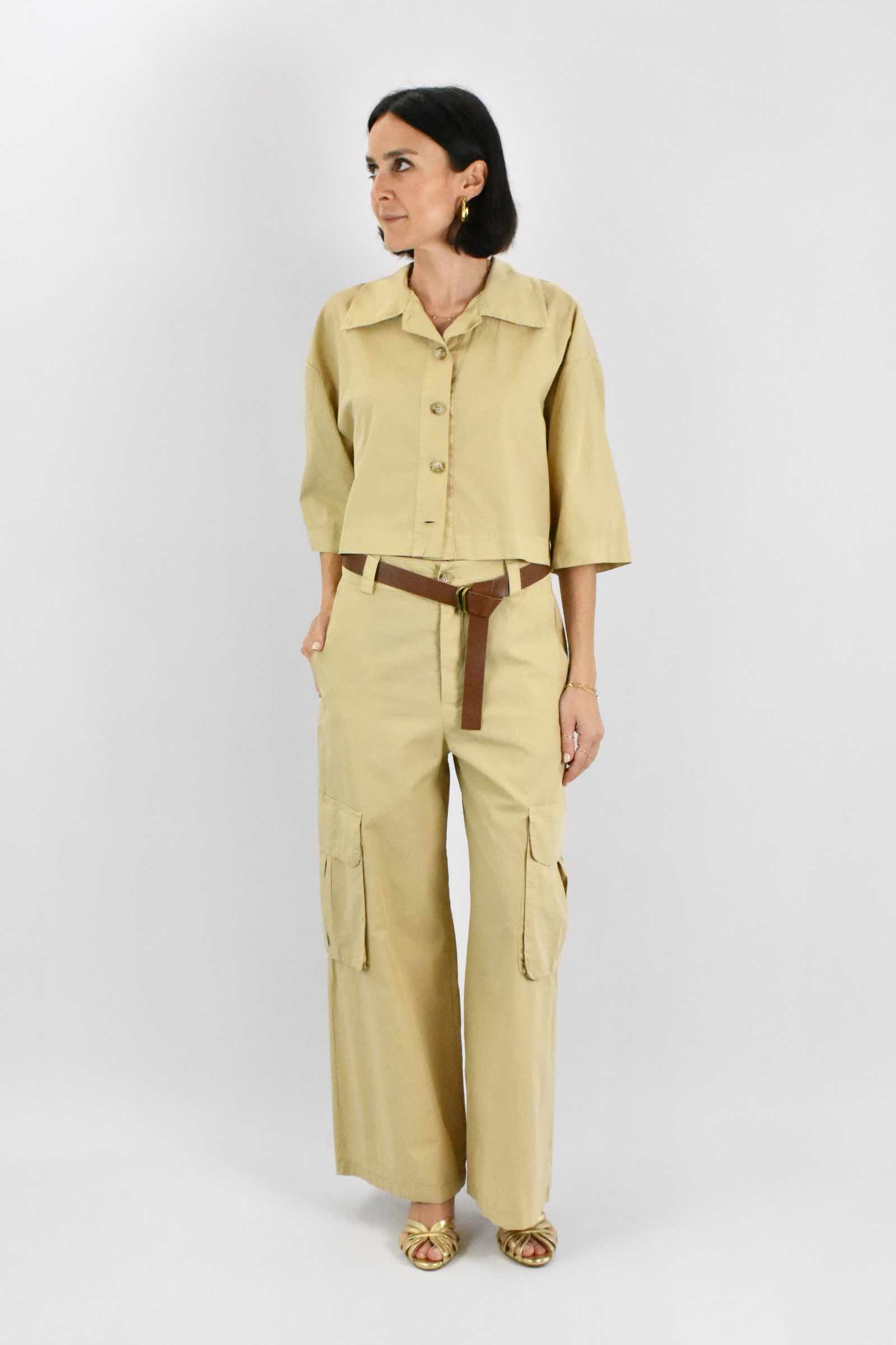 Camicia cotone boxy fit