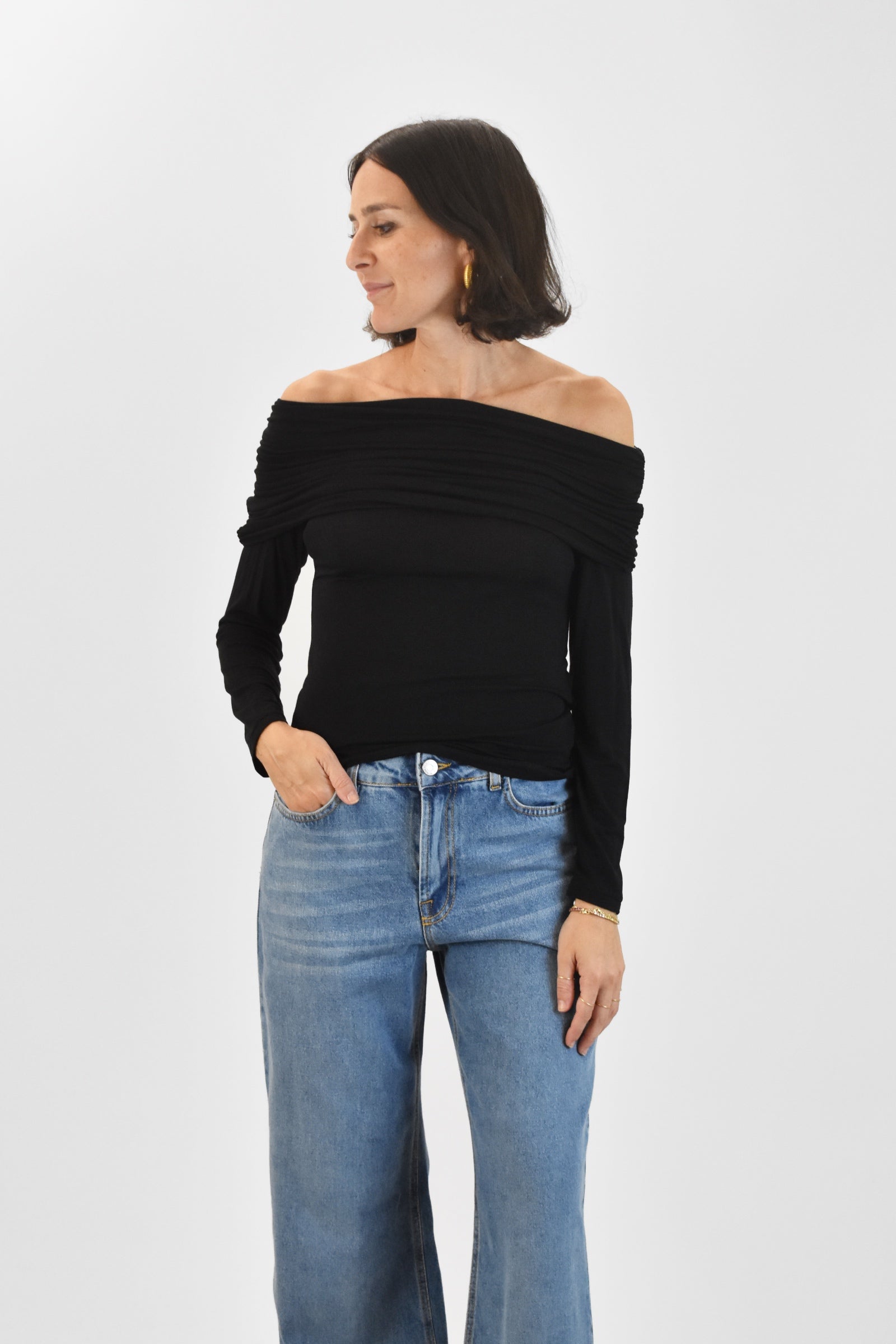 Maglia scollo schiffer