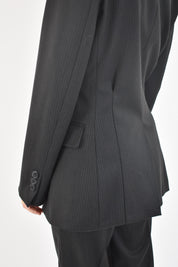 Pantalone gessato relax fit