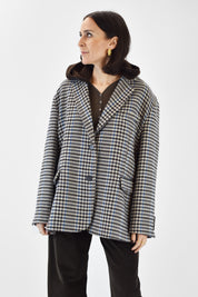 Giacca p.poule con cappuccio