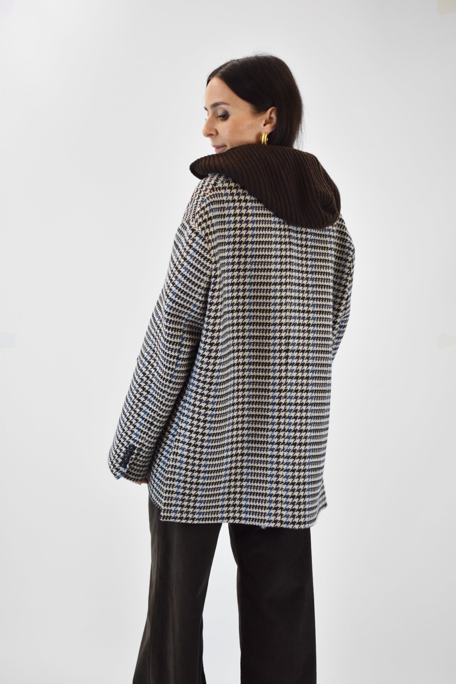 Giacca p.poule con cappuccio