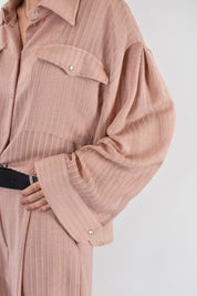 Camicia tessuto rigato tasche